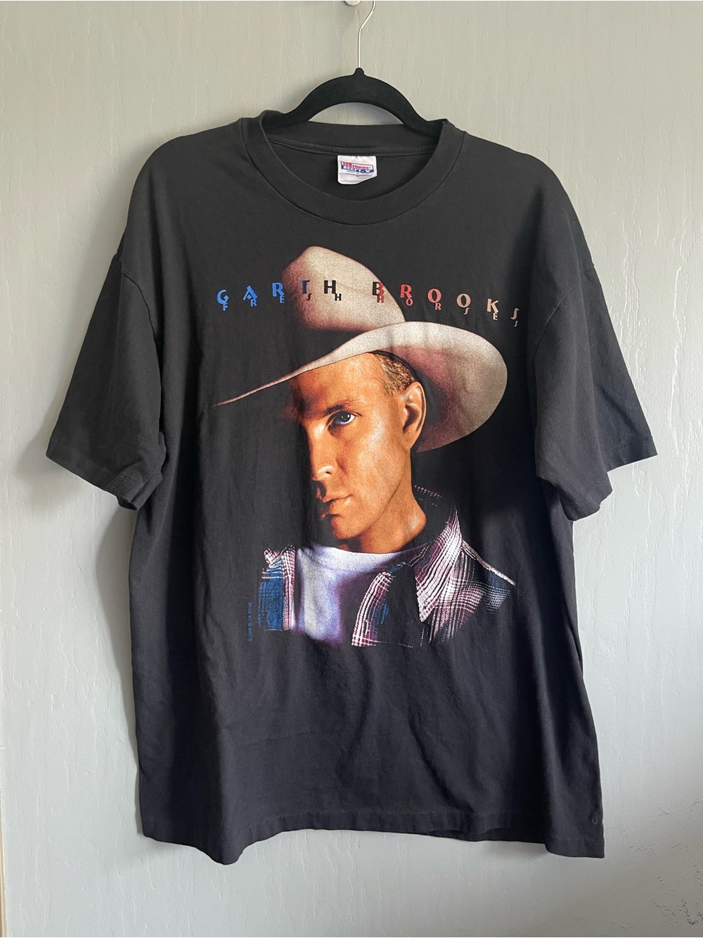 Vintage 90S Garth Brooks Fresh Horses Concert Tour Single Stitch T-shirt Men’sXL